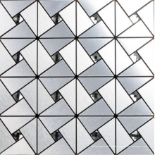 carreaux de mosaïque en métal de 12'' x 12'' en aluminium